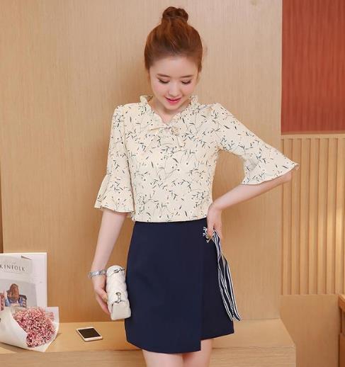 如今的衬衫裙真洋气：西装领系带衬衫裙搭配（图）