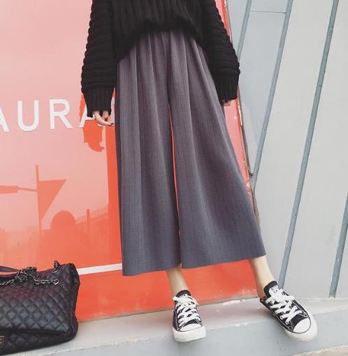 学高圆圆遮肉准则：优雅阔腿裤拯救不完美腿型（图）