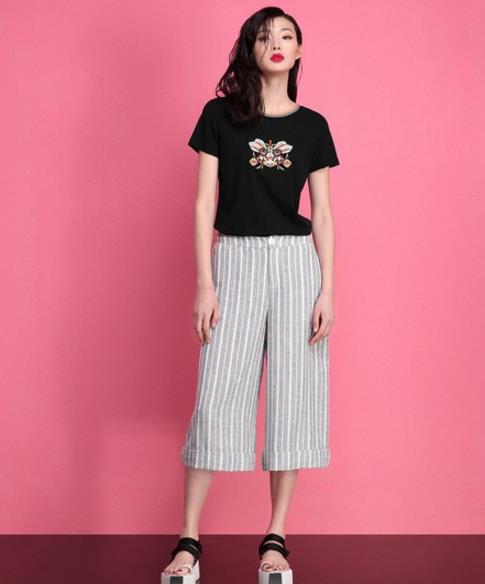 小个子女生穿阔腿裤搭配图:显高显瘦分分钟的事儿 小个子女生穿阔腿裤搭配图:显高显瘦分分钟的事儿