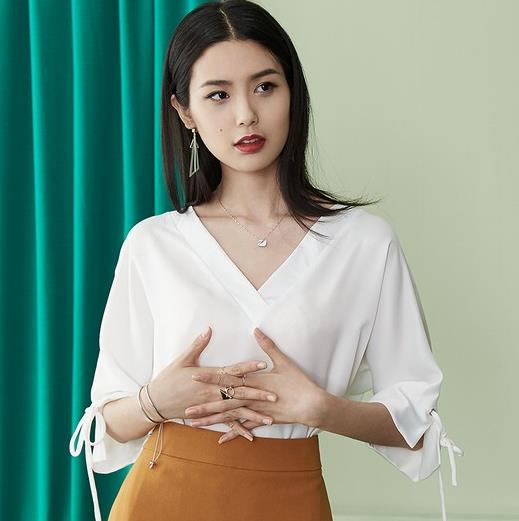 七分袖印花衬衫分享：减龄乖巧范印花衬衫推荐