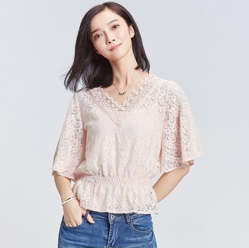 小胸MM穿木耳边蕾丝衬衫推荐：时尚性感衬衫搭配