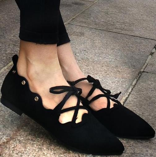 时尚尖头平底单鞋：6款单鞋搭出显高时髦感（图）