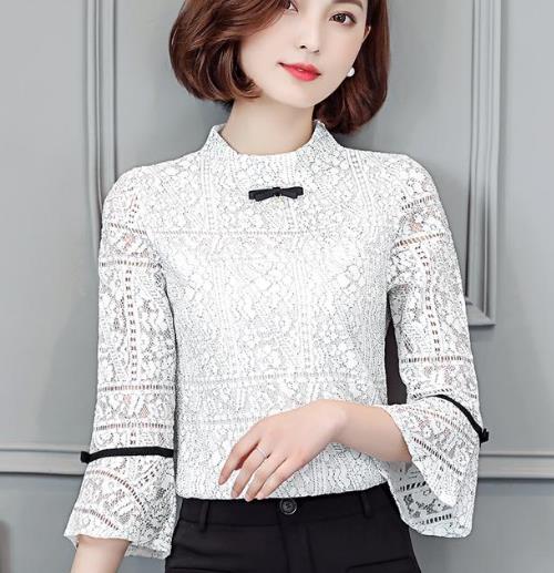 秋款简约碎花雪纺衬衫搭配：遮肉显瘦衬衫推荐（图）