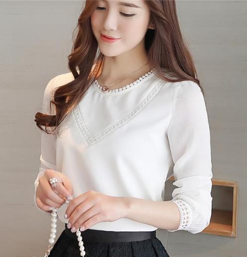 秋款简约碎花雪纺衬衫搭配：遮肉显瘦衬衫推荐（图）