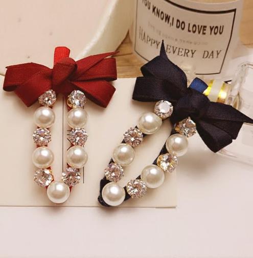 韩国蝴蝶结发绳头饰搭配：优雅女人味头饰推荐（图）