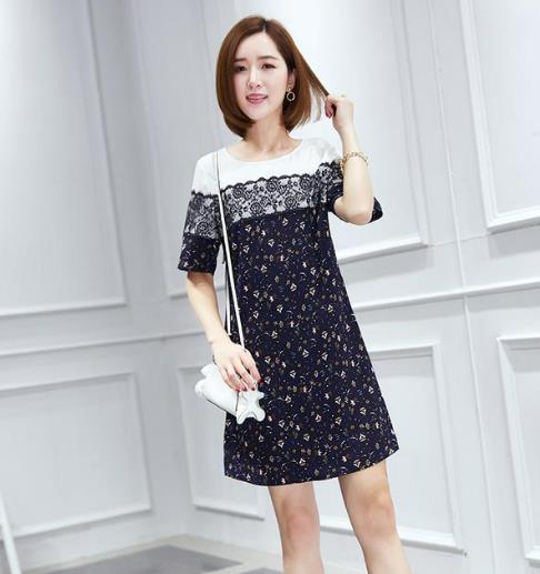 胖MM穿宽松蕾丝连衣裙：显高显瘦连衣裙分享（图）