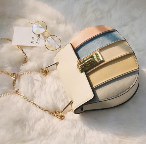 2017新款简约撞色单肩包：潮流复古单肩包推荐（图）