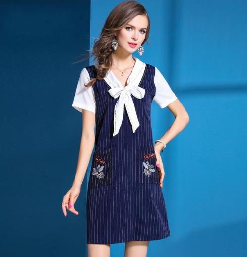 拼接连衣裙藏肉显瘦：6款连衣裙彰显气质优雅范