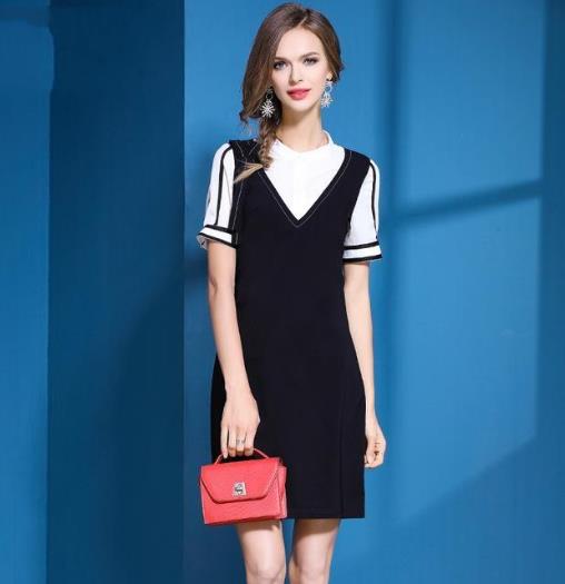 拼接连衣裙藏肉显瘦：6款连衣裙彰显气质优雅范