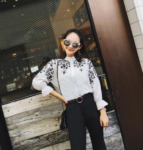 网纱拼接衬衫怎么搭配才能提升气质穿出女人味（图）