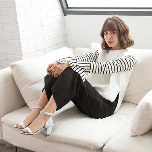 百搭鱼嘴细跟高跟鞋推荐：性感小女人高跟鞋搭配