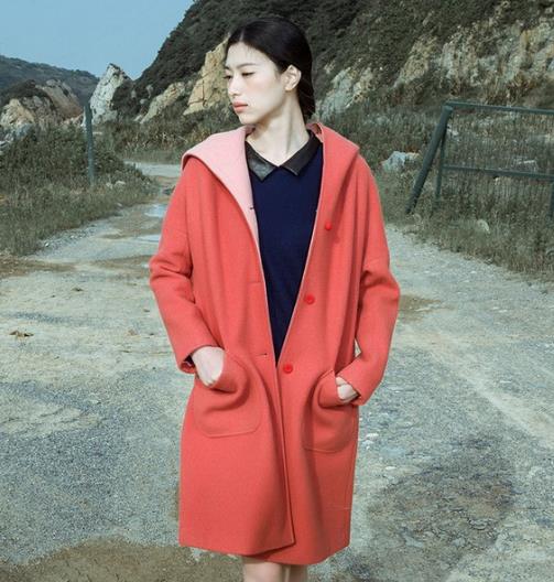 单排扣格子毛呢外套搭配：时尚毛呢外套推荐（图）