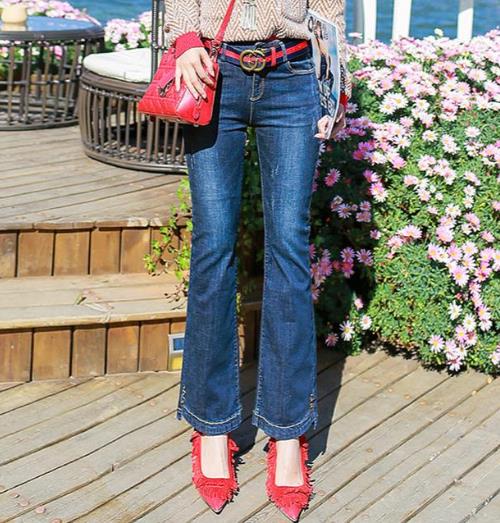 矮个子怎么穿出大长腿：6款牛仔裤打造高个子女神
