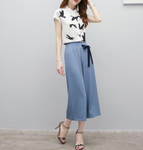 6款女人味爆表的套装：高腰阔腿短裤套装搭配（图）