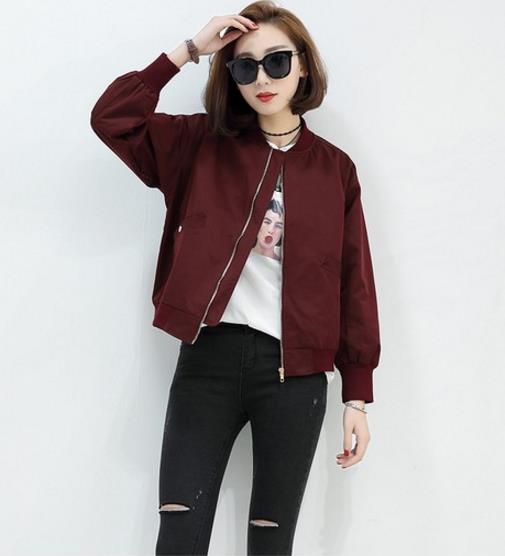 	
妩媚中带着干练的大码防风宽松棒球服推荐（图）
