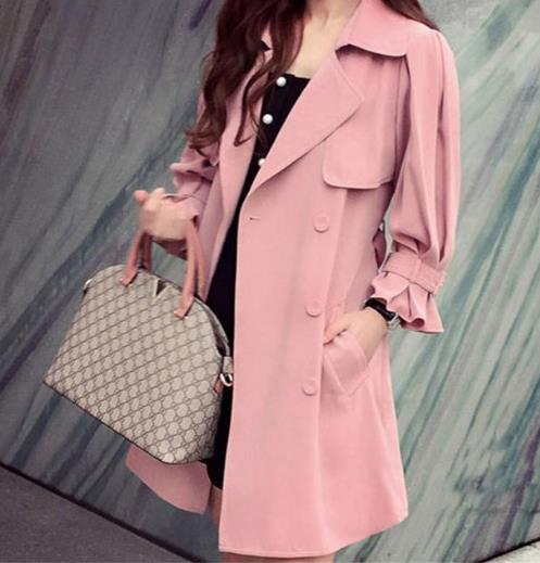 秋装新款韩版宽松中长款外套：百搭显瘦有气质（图）