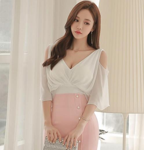 手拿包搭配蕾丝雪纺衫：高贵优雅雪纺衫分享（图）