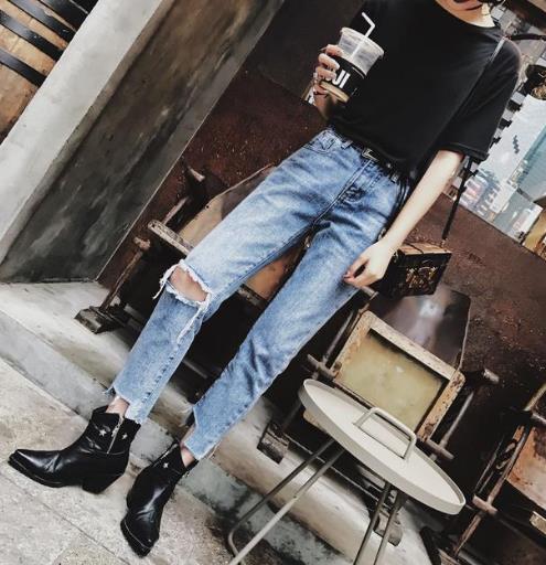 秋季牛仔裤新款:直筒毛边牛仔裤分享(图) 秋季牛仔裤新款:直筒毛边牛仔裤分享(图)