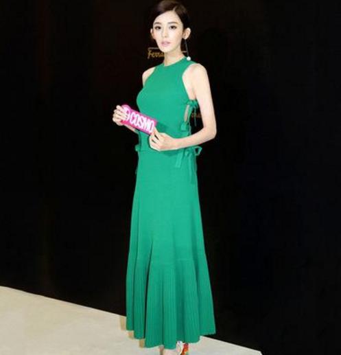 古力娜扎同款时尚粉色连衣裙：经典高雅（图）