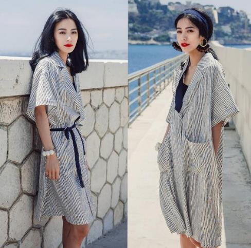 杨幂同款蕾丝拼接开叉衬衫裙搭配:修身显瘦(图) 杨幂同款蕾丝拼接开叉衬衫裙搭配:修身显瘦(图)