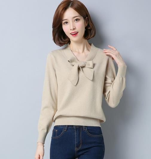 秋冬必备针织衫：灯笼袖套头针织衫搭配推荐（图）