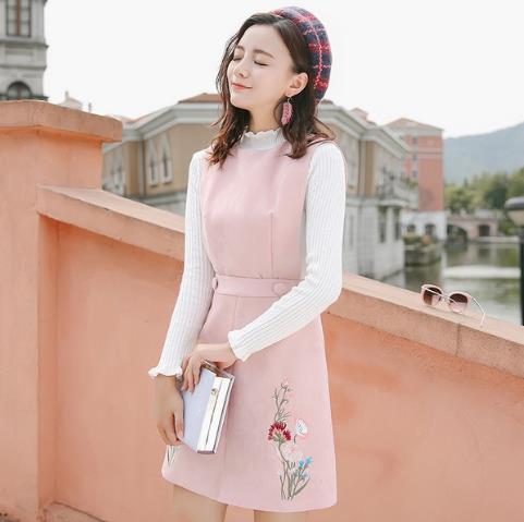 今年流行毛呢背带裙套装搭配：新款套装推荐（图）