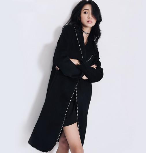 秋冬有这几款大翻领系带直筒羊毛大衣保暖又时髦