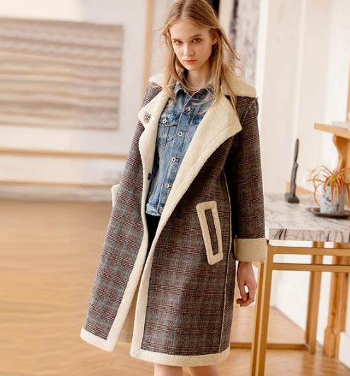 秋冬有这几款大翻领系带直筒羊毛大衣保暖又时髦