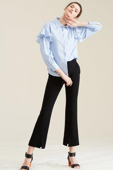 纯棉九分直筒裤搭配雪纺衬衫:显瘦百搭直筒裤分享 纯棉九分直筒裤搭配雪纺衬衫:显瘦百搭直筒裤分享