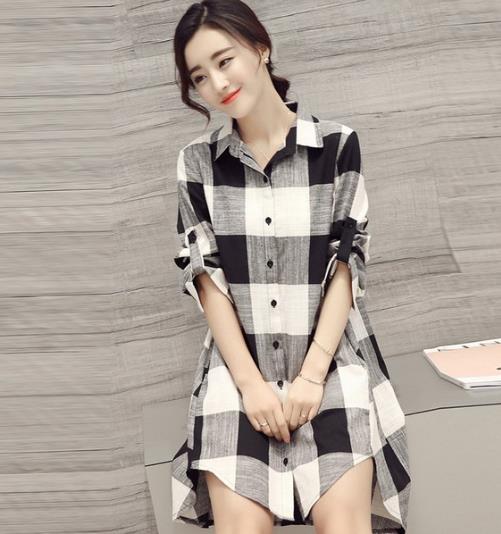 万能单品精致的格子衫：时尚圆领蝴蝶结衬衫（图）