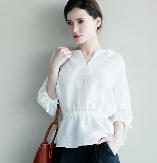 系带荷叶边长袖衬衫搭配:6款衬衫搭出优雅甜美范 系带荷叶边长袖衬衫搭配:6款衬衫搭出优雅甜美范