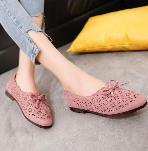 秋季必备单品豆豆鞋：蝴蝶结浅口豆豆鞋搭配（图）