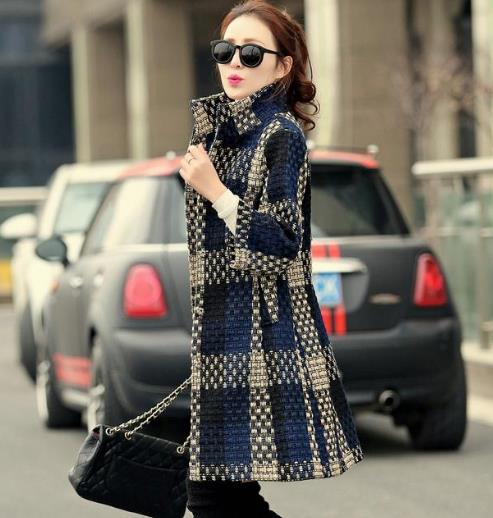 修身显瘦学院英伦牛角扣连帽毛呢子大衣推荐（图）