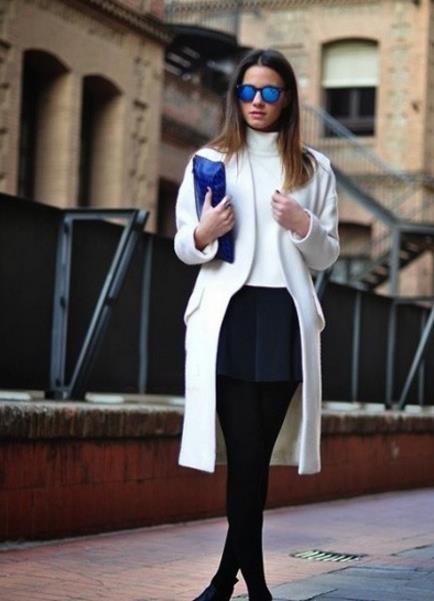 大衣配裙子最时髦：时尚显瘦（图）