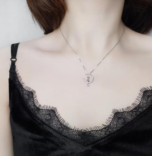 露出性感锁骨的单品韩版锁骨链简约颈链搭配（图）
