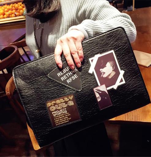 逛街约会必备之神器韩版编织信封手拿包分享（图）