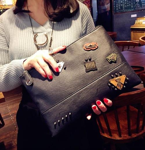 逛街约会必备之神器韩版编织信封手拿包分享（图）