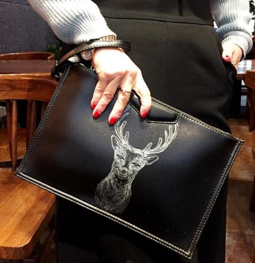 逛街约会必备之神器韩版编织信封手拿包分享（图）