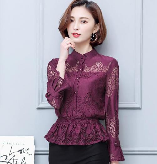 喇叭袖蕾丝衬衫凸显时尚优雅气质：增添女人味（图）