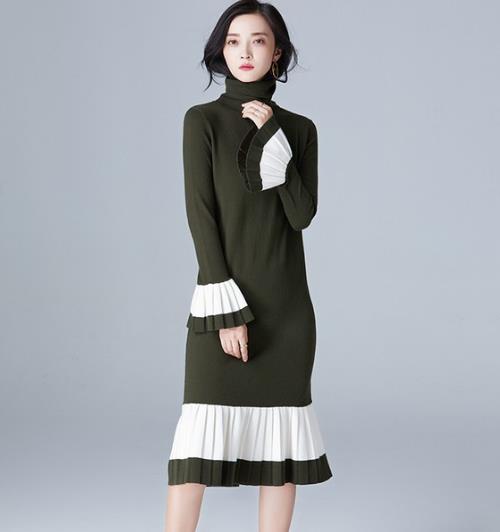 什么外套搭配蝴蝶结喇叭袖毛衣裙彰显时尚英伦风 什么外套搭配蝴蝶结喇叭袖毛衣裙彰显时尚英伦风