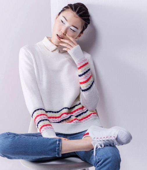 撞色V领绑带针织衫怎么搭配才能彰显个性十足(图) 撞色V领绑带针织衫怎么搭配才能彰显个性十足(图)