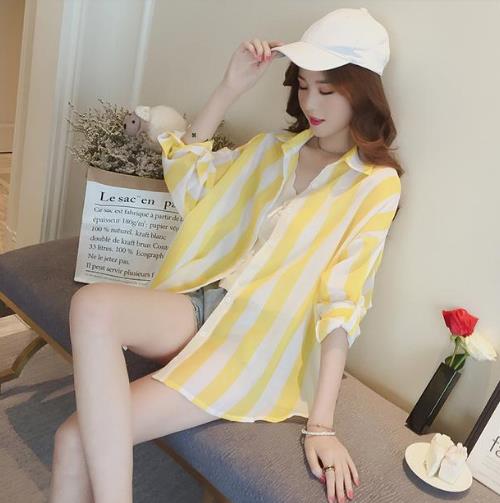 中长款长袖衬衫单穿又能当外套：超显高显瘦（图）