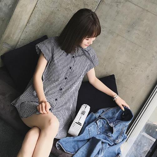 中长款长袖衬衫单穿又能当外套：超显高显瘦（图）