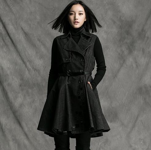 风格迥异的单品马甲搭配：不对称流苏马甲分享（图）