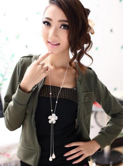 镶钻水晶四叶草项链：打造夏日唯美小清新（图）