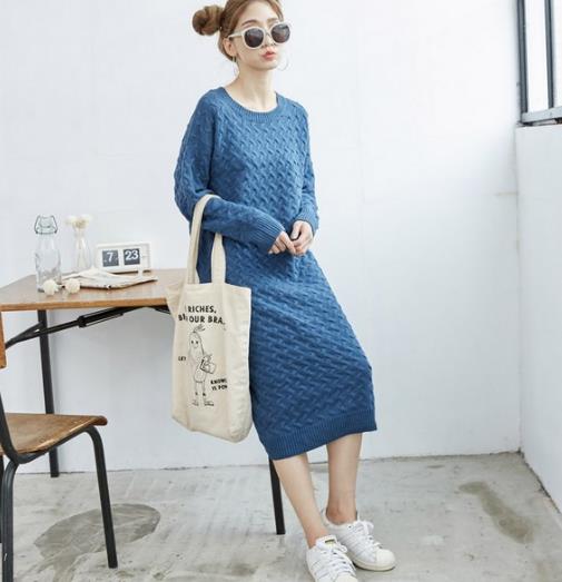 秋冬必备内搭针织裙：灯笼袖翻领针织裙推荐（图）