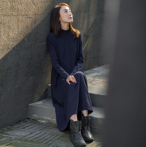 针织拼接条纹连衣裙的多种搭配：时尚又百搭（图）