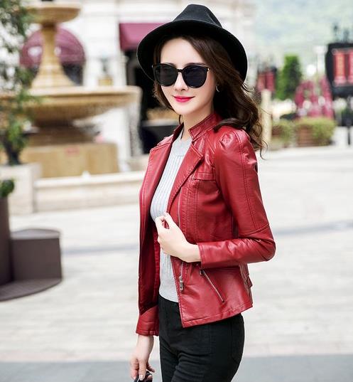 可美艳可酷帅的皮衣：不规则宽松机车皮衣推荐（图）