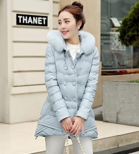 毛领加厚修身大码PU棉衣尽显精致摩登韵味（图）