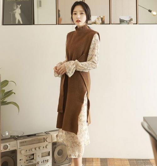 6款文艺范十足的小立领针织两件套搭配推荐（图）